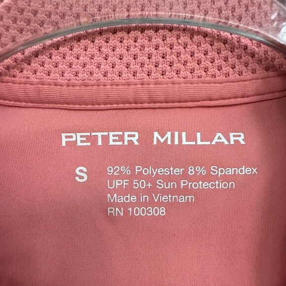🌸 Peter Millar Sleeveless Golf Polo – Pink UPF 50+ Chechessee Creek Logo (S) - Picture 4 of 9